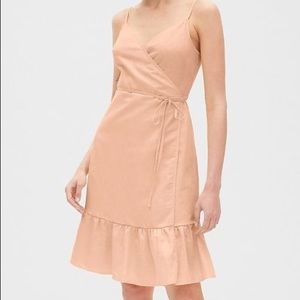 Gap Ruffle Cami Wrap Dress